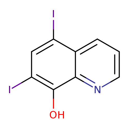 Ic1cc(I)c2c(c1O)nccc2