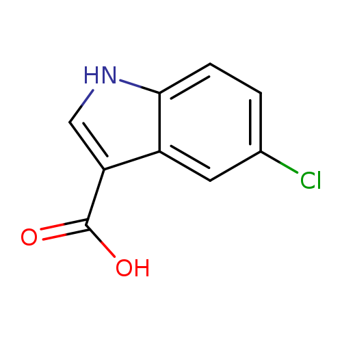 Clc1ccc2c(c1)c(c[nH]2)C(=O)O