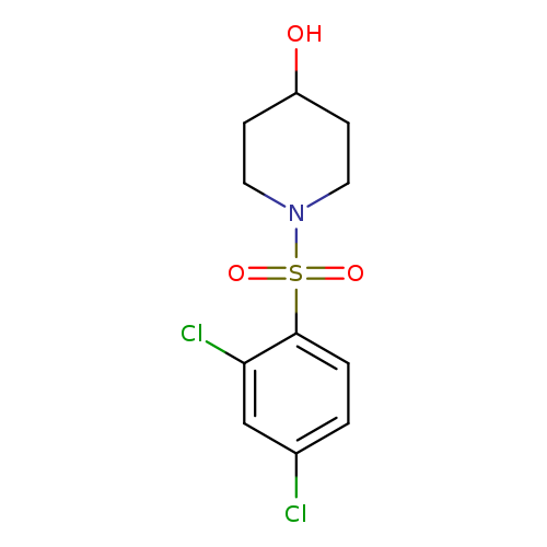 OC1CCN(CC1)S(=O)(=O)c1ccc(cc1Cl)Cl