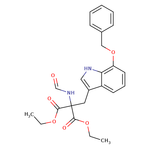 O=CNC(C(=O)OCC)(C(=O)OCC)Cc1c[nH]c2c1cccc2OCc1ccccc1