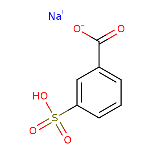 [O-]C(=O)c1cccc(c1)S(=O)(=O)O.[Na+]