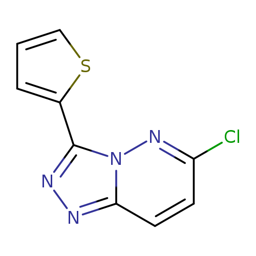 Clc1ccc2n(n1)c(nn2)c1cccs1