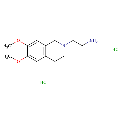 NCCN1CCc2c(C1)cc(c(c2)OC)OC.Cl.Cl