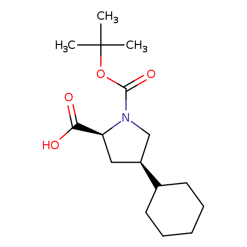 O=C(N1C[C@H](C[C@H]1C(=O)O)C1CCCCC1)OC(C)(C)C