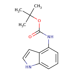O=C(OC(C)(C)C)Nc1cccc2c1cc[nH]2