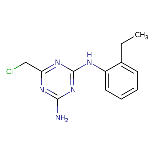 ClCc1nc(nc(n1)N)Nc1ccccc1CC