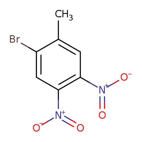Cc1cc([N+](=O)[O-])c(cc1Br)[N+](=O)[O-]