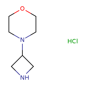 O1CCN(CC1)C1CNC1.Cl