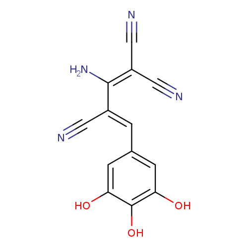 N#C/C(=Cc1cc(O)c(c(c1)O)O)/C(=C(C#N)C#N)N
