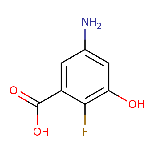 Nc1cc(O)c(c(c1)C(=O)O)F