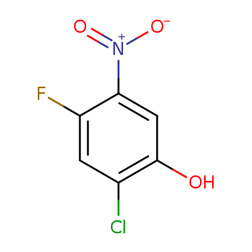 [O-][N+](=O)c1cc(O)c(cc1F)Cl