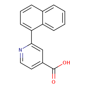 OC(=O)c1ccnc(c1)c1cccc2c1cccc2