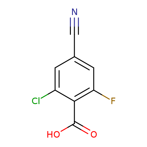 N#Cc1cc(F)c(c(c1)Cl)C(=O)O