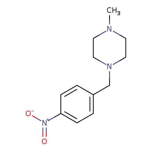 CN1CCN(CC1)Cc1ccc(cc1)[N+](=O)[O-]