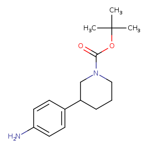 Nc1ccc(cc1)C1CCCN(C1)C(=O)OC(C)(C)C