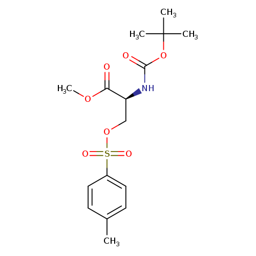 COC(=O)[C@@H](NC(=O)OC(C)(C)C)COS(=O)(=O)c1ccc(cc1)C