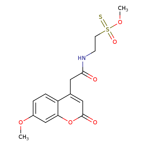 COc1ccc2c(c1)oc(=O)cc2CC(=O)NCCS(=S)(=O)OC