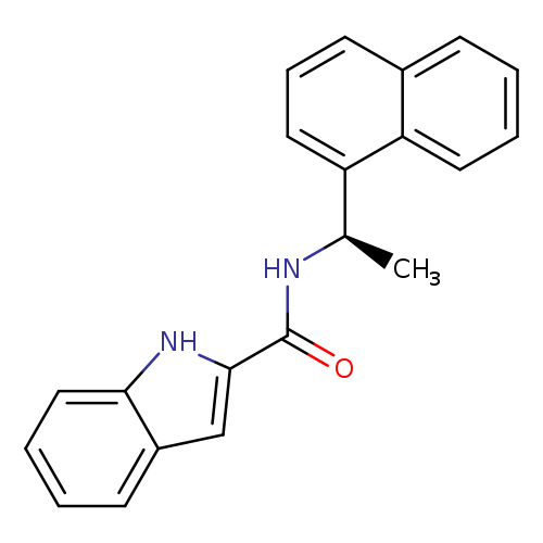 O=C(c1cc2c([nH]1)cccc2)N[C@@H](c1cccc2c1cccc2)C