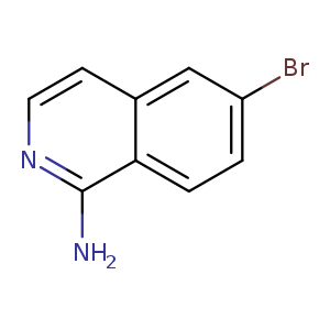 Brc1ccc2c(c1)ccnc2N