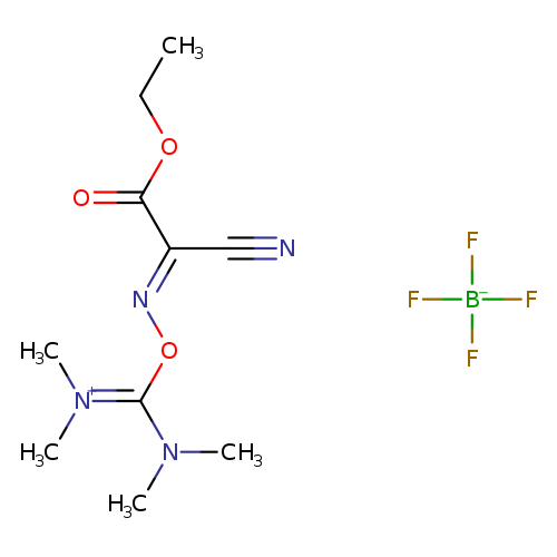 F[B-](F)(F)F.CCOC(=O)/C(=N/OC(=[N+](C)C)N(C)C)/C#N