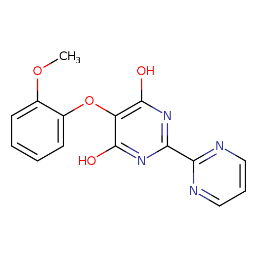 COc1ccccc1Oc1c(O)nc(nc1O)c1ncccn1