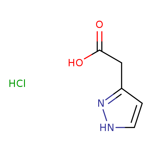 OC(=O)Cc1cc[nH]n1.Cl