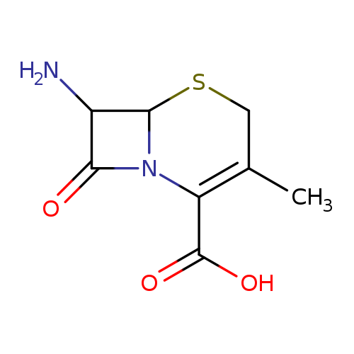 O=C1C(N)C2N1C(=C(CS2)C)C(=O)O