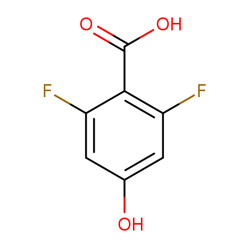 Oc1cc(F)c(c(c1)F)C(=O)O