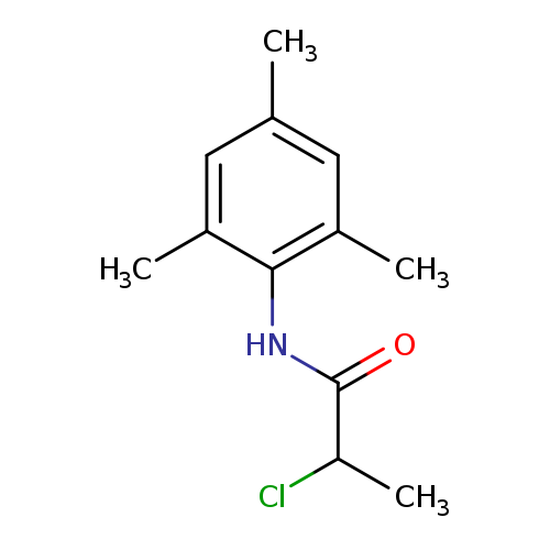 O=C(C(Cl)C)Nc1c(C)cc(cc1C)C