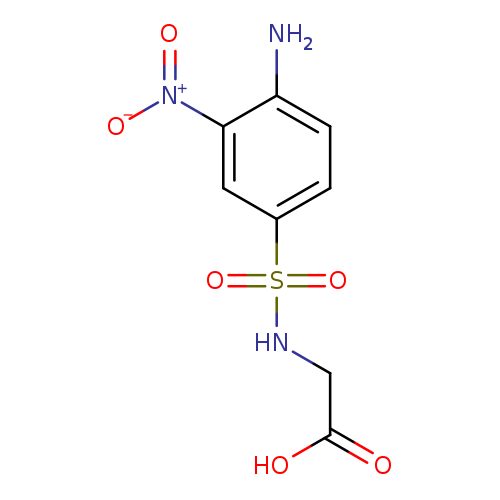 OC(=O)CNS(=O)(=O)c1ccc(c(c1)[N+](=O)[O-])N