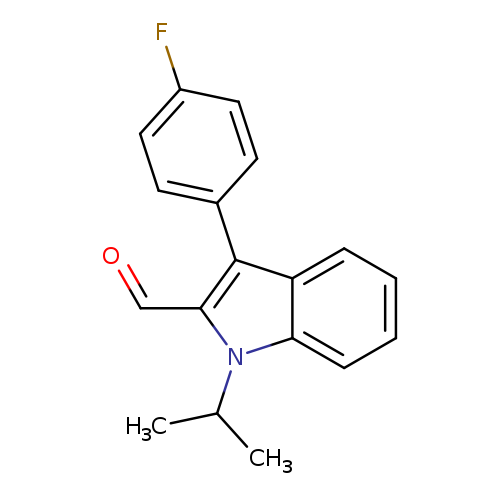 O=Cc1c(c2ccc(cc2)F)c2c(n1C(C)C)cccc2