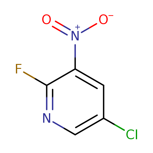 Clc1cnc(c(c1)[N+](=O)[O-])F