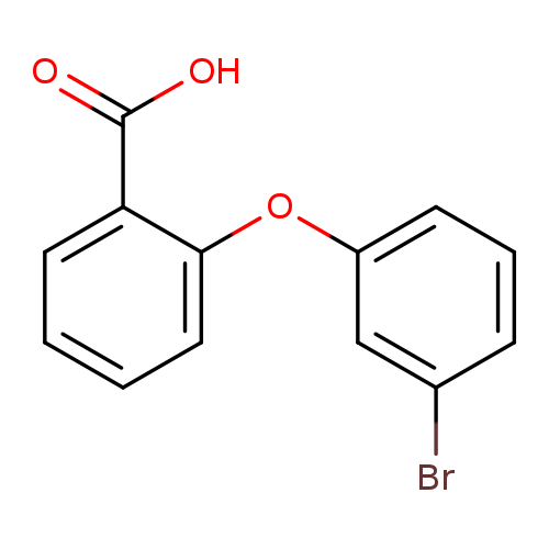Brc1cccc(c1)Oc1ccccc1C(=O)O