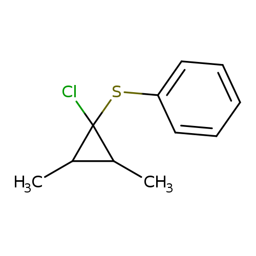 CC1C(C1(Cl)Sc1ccccc1)C