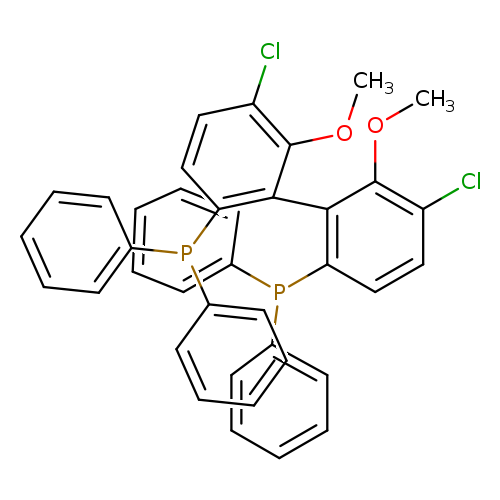 COc1c(Cl)ccc(c1c1c(OC)c(Cl)ccc1P(c1ccccc1)c1ccccc1)P(c1ccccc1)c1ccccc1
