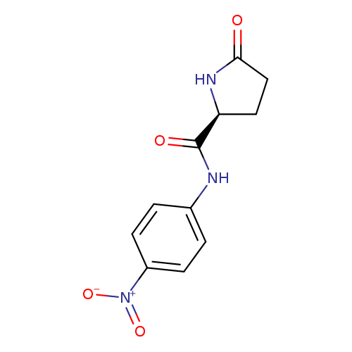 O=C1CC[C@H](N1)C(=O)Nc1ccc(cc1)[N+](=O)[O-]
