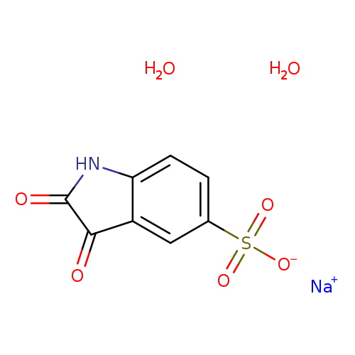O=C1Nc2c(C1=O)cc(cc2)S(=O)(=O)[O-].O.O.[Na+]