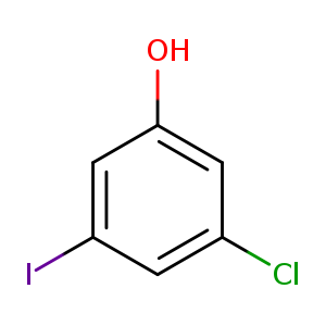 Oc1cc(Cl)cc(c1)I