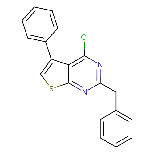 Clc1nc(Cc2ccccc2)nc2c1c(cs2)c1ccccc1