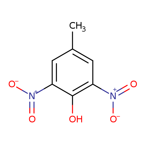 Cc1cc([N+](=O)[O-])c(c(c1)[N+](=O)[O-])O