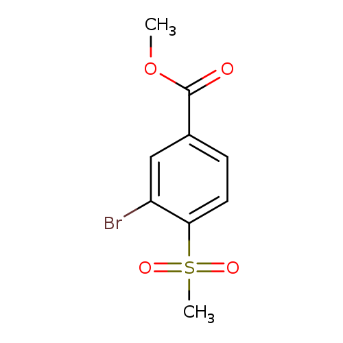 COC(=O)c1ccc(c(c1)Br)S(=O)(=O)C