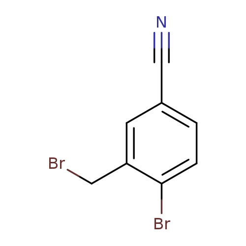 BrCc1cc(C#N)ccc1Br