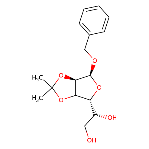 OC[C@H]([C@H]1O[C@@H]([C@H]2C1OC(O2)(C)C)OCc1ccccc1)O