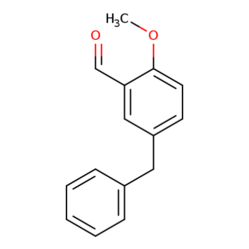 O=Cc1cc(ccc1OC)Cc1ccccc1