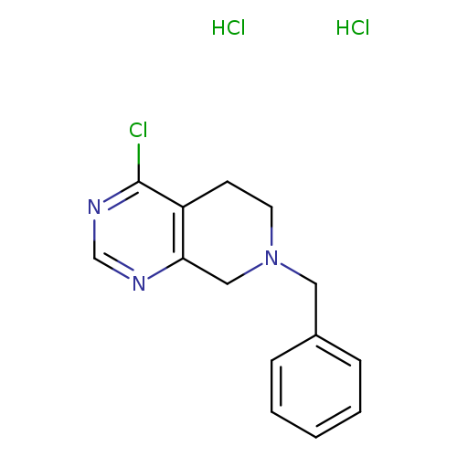 Clc1ncnc2c1CCN(C2)Cc1ccccc1.Cl.Cl