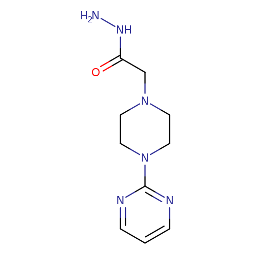 NNC(=O)CN1CCN(CC1)c1ncccn1