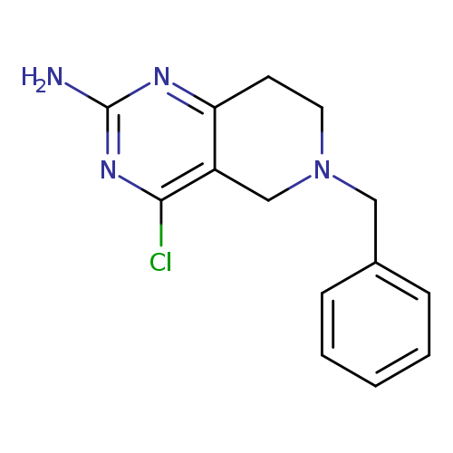 Nc1nc(Cl)c2c(n1)CCN(C2)Cc1ccccc1