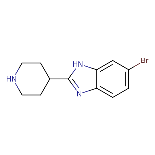 Brc1ccc2c(c1)[nH]c(n2)C1CCNCC1