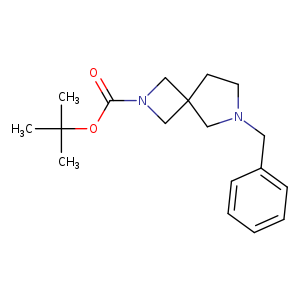 O=C(N1CC2(C1)CCN(C2)Cc1ccccc1)OC(C)(C)C