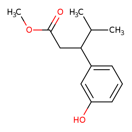 COC(=O)CC(c1cccc(c1)O)C(C)C